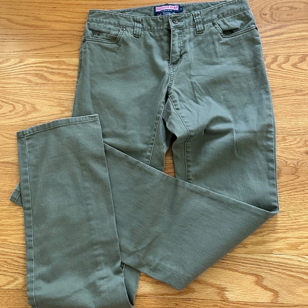 Vineyard Vines Moss Green Saylor Fit Jeans (4)